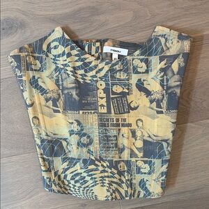Miaou Leia Corset Top in Wanted, Size XS